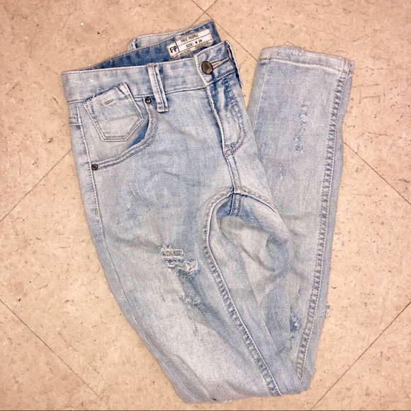 Free People Distressed Jeans - Picture 2 of 4